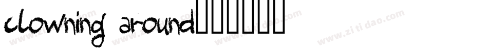 clowning around字体转换